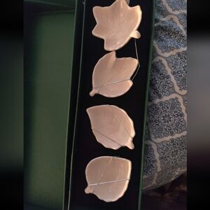 Discovery Cream Leaf-Shaped Dish Set
